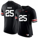 Men's Ohio State Buckeyes #25 Mike Weber Black Nike NCAA College Football Jersey Authentic SFF8044NE